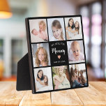 Moderne Mutter 8 Foto Collage Elegantes Skript Fotoplatte<br><div class="desc">Diese 8-Foto-Collage rosa moderne Plaque besticht durch die herzliche Botschaft "We Liebe you mommy" in eleganter Schrift-Typografie und einem schlichten Herz. Ein ideales Geschenk für Ihre Mutter am Muttertag, Weihnachten oder Geburtstag. Es kann mit 8 familiären Fotos personalisiert werden, mit Ihrer eigenen Botschaft und Ihren eigenen Namen, die es zu...</div>