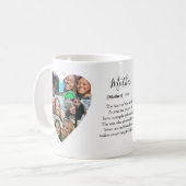 Moderne Mutter Definition & Herz Fotos Kaffeetasse (Vorderseite Links)