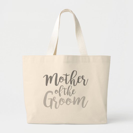 Moderne Mutter der Braut Cursive Ombre-Tasche Jumbo Stoffbeutel (Vorne)