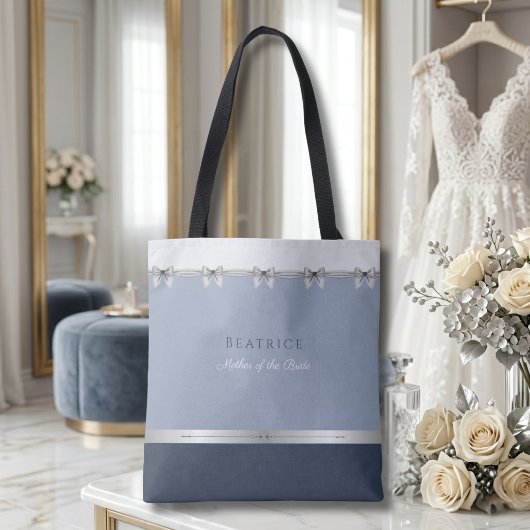 Moderne Mutter der Braut | Luxuriöses Staubblau Tasche