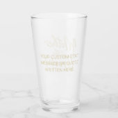 Moderne Mutter der Groom-Gold-Script-Typografie Glas (Rückseite)