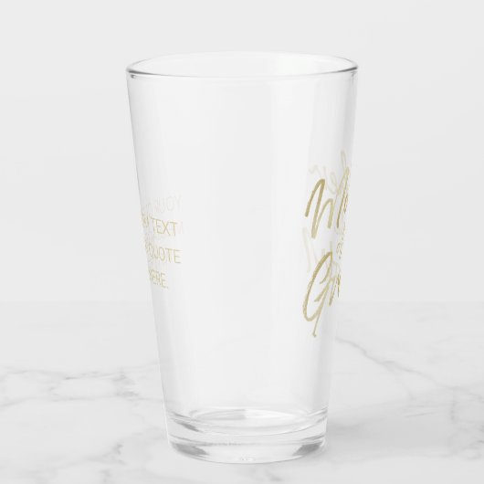 Moderne Mutter der Groom-Gold-Script-Typografie Glas (Rechts)