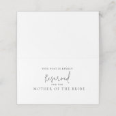 Moderne Mutter des Sitzplatzes reserviert Platzkarte (Außenseite Aufgefaltet)