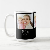 Moderne Mutter Established Schwarz 3 Foto Kaffeetasse (Links)