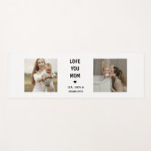 Moderne Mutter Foto Selbstfürsorge-Geschenk Yogamatte (Vorderseite (Horizontal))