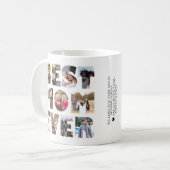 Moderne Mutter Mommy BEST MAMA JE 11 FotoCollage Kaffeetasse (Vorderseite Links)