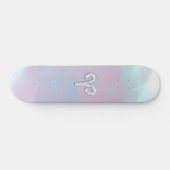 Moderne Mutter Perle Stil Aries Zodiac Symbol Skateboard (Horizontal)