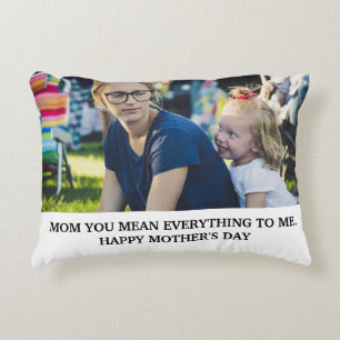 Moderne Mütter Tag Foto Mama Sie gemein alles Dekokissen