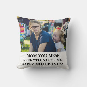 Moderne Mütter Tag Foto Mama Sie gemein alles Kissen