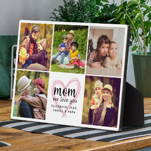 Moderne Mutter, wir lieben dich, Muttertags-Fotoco Fotoplatte