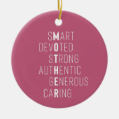 Moderne Mutterdefinition Kinder benennen staubige  Keramik Ornament (Vorne)