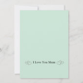 Moderne Muttertagskarte & Foto Dankeskarte (Rückseite)