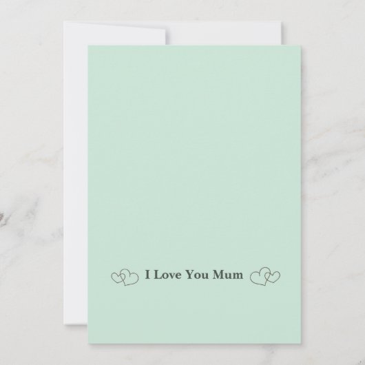 Moderne Muttertagskarte & Foto Dankeskarte (Rückseite)