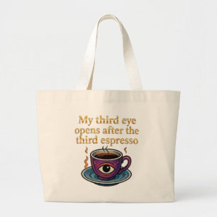Moderne Mystik-Keeps Coffee Art Meine Third-Eye-Sa Jumbo Stoffbeutel