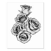 Moderne mystische Rose Hochzeit Gummistempel (Prägung)