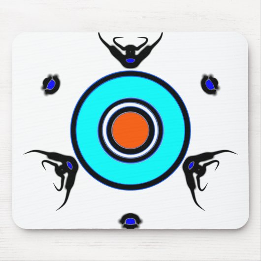 Moderne Mystisches Auge Mousepad (Vorne)