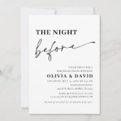 Moderne Nacht vor der Probe Einladung (Vorderseite)