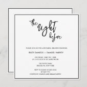 Moderne Nacht vor der Probe Einladung (Vorne/Hinten)