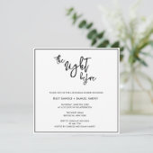 Moderne Nacht vor der Probe Einladung (Stehend Vorderseite)