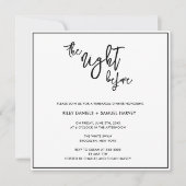 Moderne Nacht vor der Probe Einladung (Vorderseite)