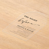 Moderne Nacht vor der Probe Einladung (Ablage )