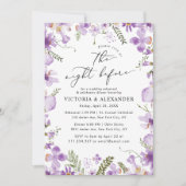 Moderne Nacht vor Hochzeit Probe Dinner Einladung (Vorderseite)