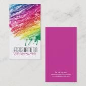 MODERNE NAGEL-KÜNSTLER-VISITENKARTE-SCHABLONE VISITENKARTE (Vorne/Hinten)