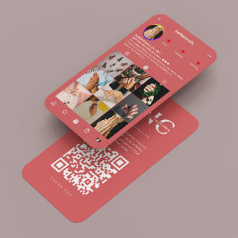 Moderne Nagelkünstlerin Koralleninspektor Visitenkarte