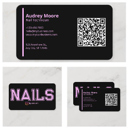Moderne Nageltechniker-Vorlagen Visitenkarte
