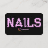 Moderne Nageltechniker-Vorlagen Visitenkarte (Rückseite)