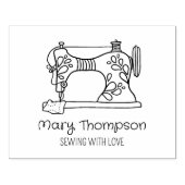 Moderne Nähmaschine, kleine Unternehmen, groß Gummistempel (Prägung)