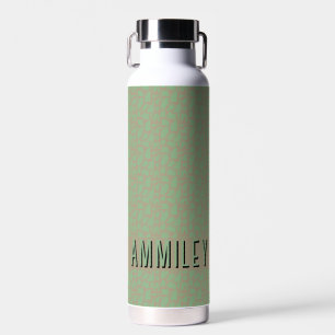 Moderne Nahtlose Flasche mit grünem Namen