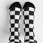 Moderne, nahtlose Tafel in Schwarz/Weiß Socken (Oben)