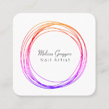 Moderne Nail Artist Imitate Gold Circulars Handgez