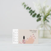 Moderne Nail Artist Logo Prämie Business Card Visitenkarte (Stehend Vorderseite)