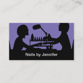 Moderne Nail Manicure Ernennung Visitenkarten Visitenkarte (Vorderseite)