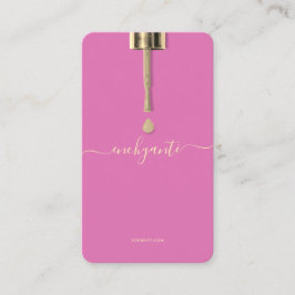 MODERNE NAIL POLNISCHE SCHÖNHEIT SALON PINK VISITENKARTE