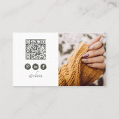 Moderne Nail Tech 4 Foto Business Card Visitenkarte (Rückseite)