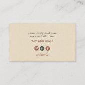 Moderne Nail Tech Foto Business Card Visitenkarte (Rückseite)