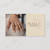 Moderne Nail Tech Foto Business Card Visitenkarte (Vorderseite)