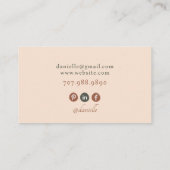 Moderne Nail Tech Foto Business Card Visitenkarte (Rückseite)