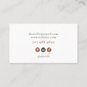 Moderne Nail Tech Foto Business Card Visitenkarte (Rückseite)