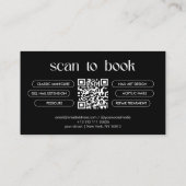 Moderne Nail Tech Salon Business Card Visitenkarte (Rückseite)