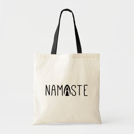 Moderne Namaste Yoga Grußtasche Tragetasche (Vorne)