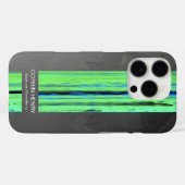 Moderne Name Abstract Texture iPhone-Hülle Case-Mate iPhone Hülle (Rückseite (Horizontal))