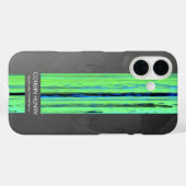 Moderne Name Abstract Texture iPhone-Hülle Case-Mate iPhone Hülle (Rückseite (Horizontal))