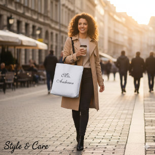 Moderne Namen Gedruckte Geräumige Tote-Tasche Tasche
