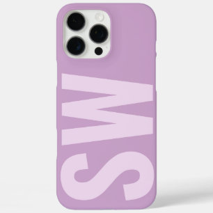 Moderne Namenseingänge Lilac Lila Monogramm iPhone 16 Pro Max Hülle
