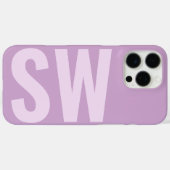 Moderne Namenseingänge Lilac Lila Monogramm Case-Mate iPhone Hülle (Rückseite (Horizontal))