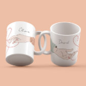 Moderne Names Liebe Illustration Tasse